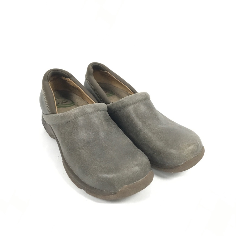 Dansko Gray Clog Mule Slip on Shoe Earth 40